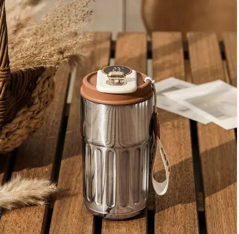 Stainless Steel Vacuum Mug - With Temperature Control