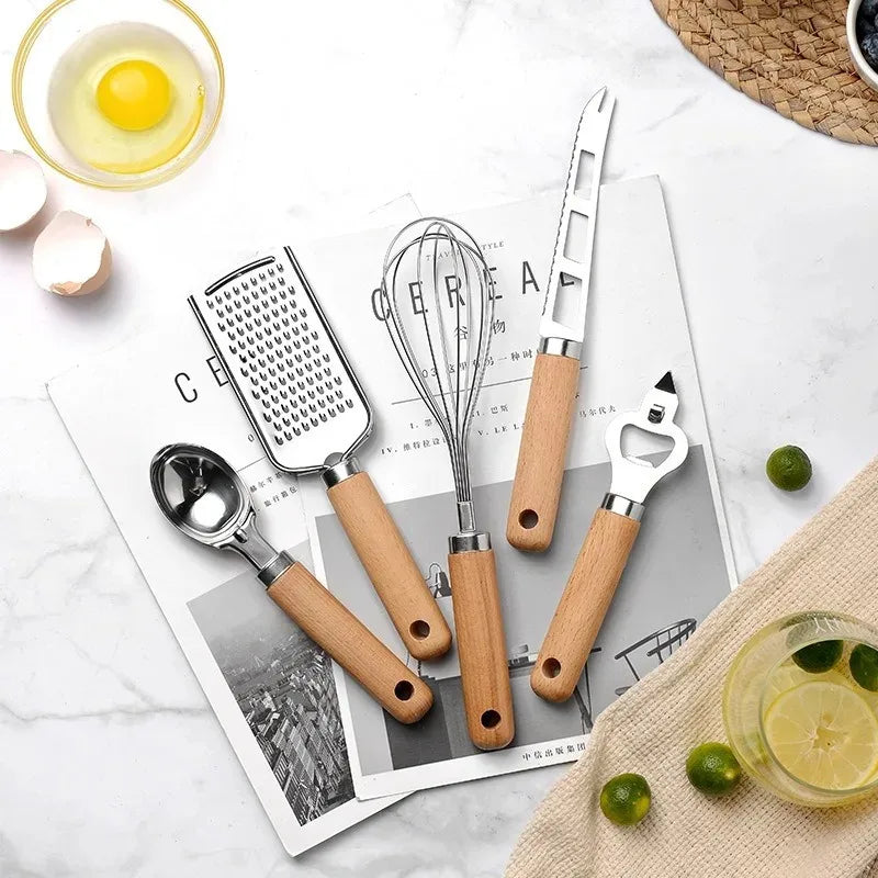 9pcs Cooking Utensils Set | Wooden Handle