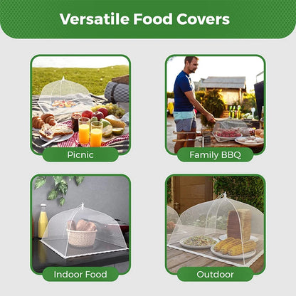 Mesh Food Cover | Reusable and Collapsible Food Net For Indoor and Outdoor usage