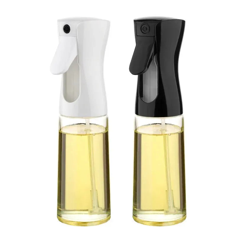 1pc Black/White Kitchen Spray Oil Dispenser | 200ml Pneumatic Spray Bottle